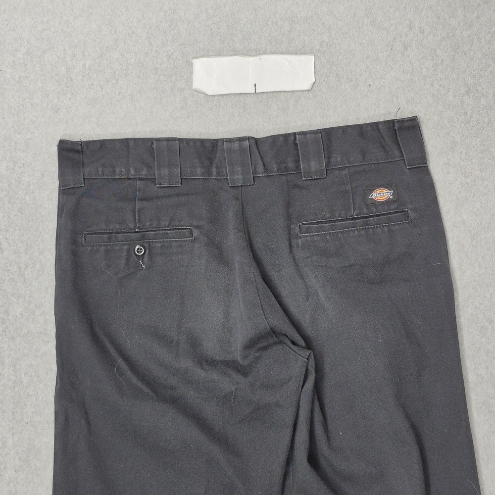 Dickies Men Pants 32X34 Black Chino Twill Slim Straight Button 32" Inseam - Picture 13 of 13